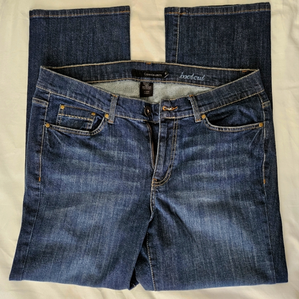 NWOT Calvin Klein Bootcut Jeans 16W dark wash
